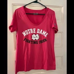 Under Armor Dri Fit Womens Large Notre Dame shirt. NWOT.